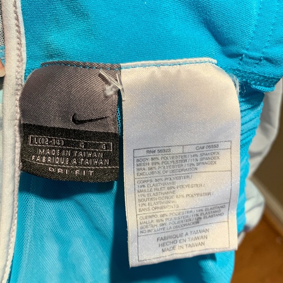 NIKE Dri-Fit Blue & White Active Tank - Size Large - Picture 6 of 6